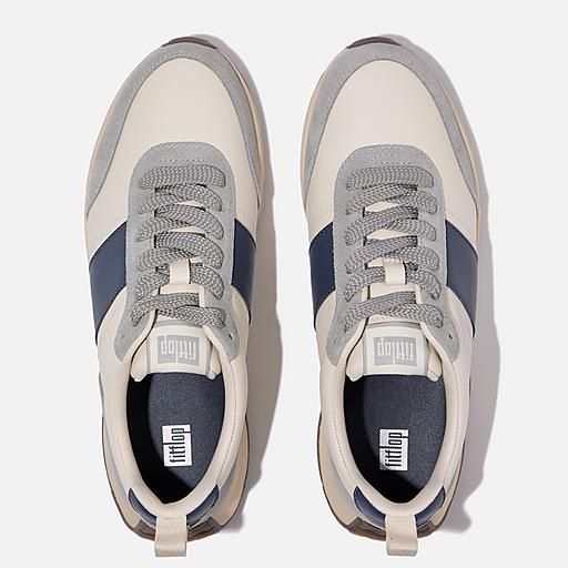 Uomo F Mode Pelle Scamosciata Pelle Sneakers FitFlop EU