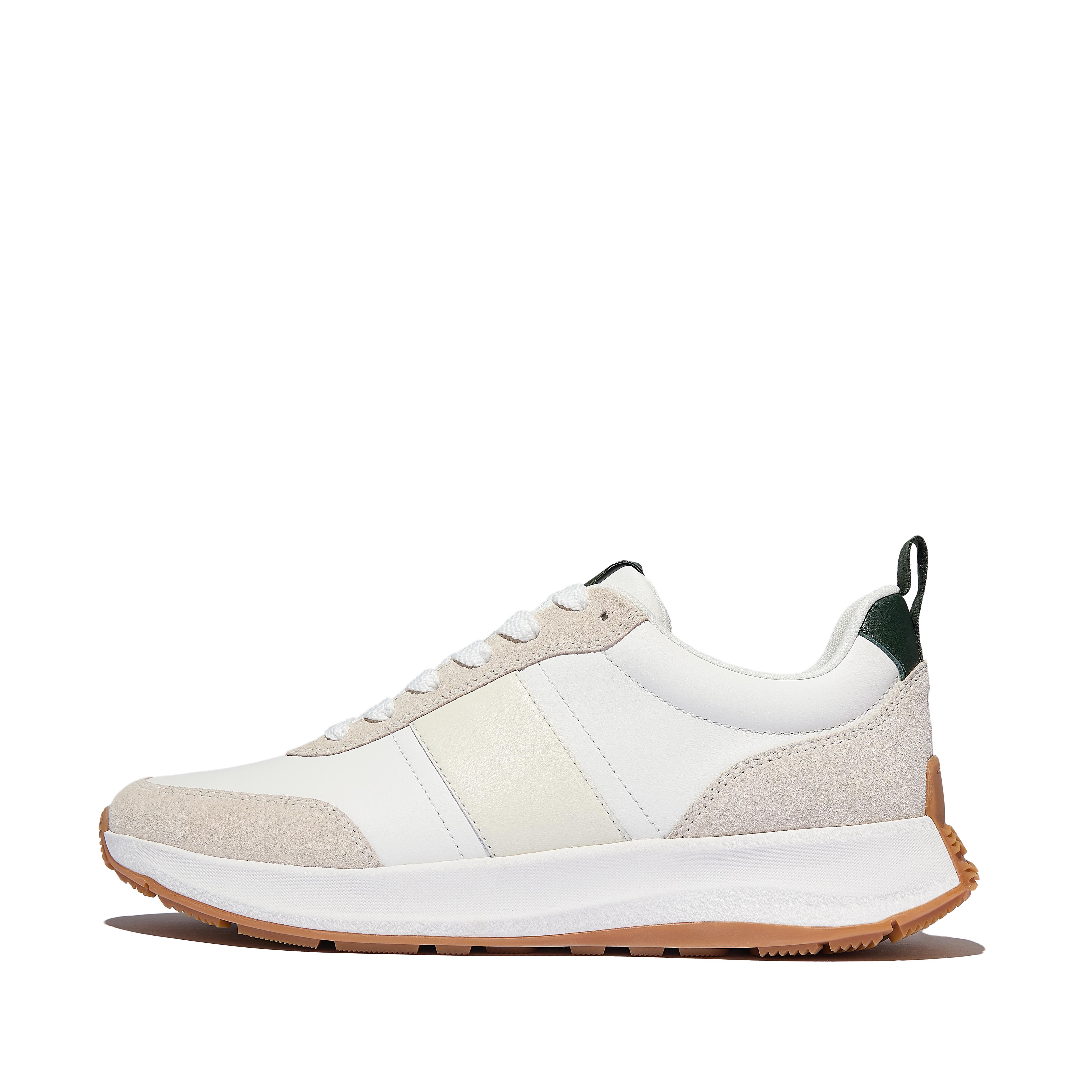 F-MODE Flow Mens Leather/Suede Trainers Suede/Leather