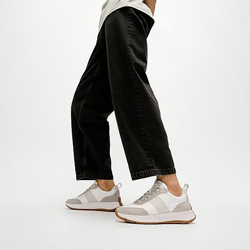 Men's F-Mode Flow Leather Sneakers | FitFlop US