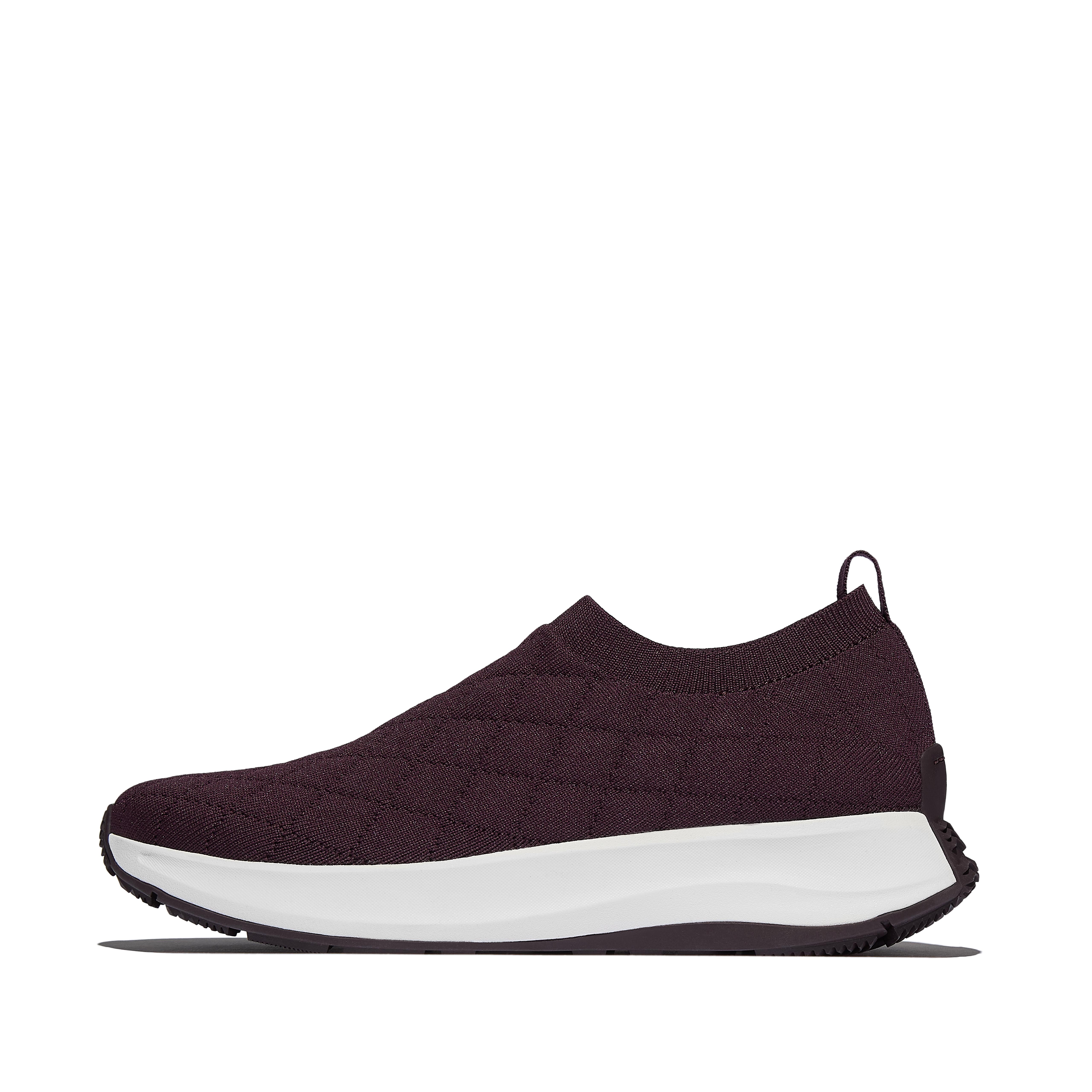 F-MODE Flow Quilted-Knit Slip-On Sneakers