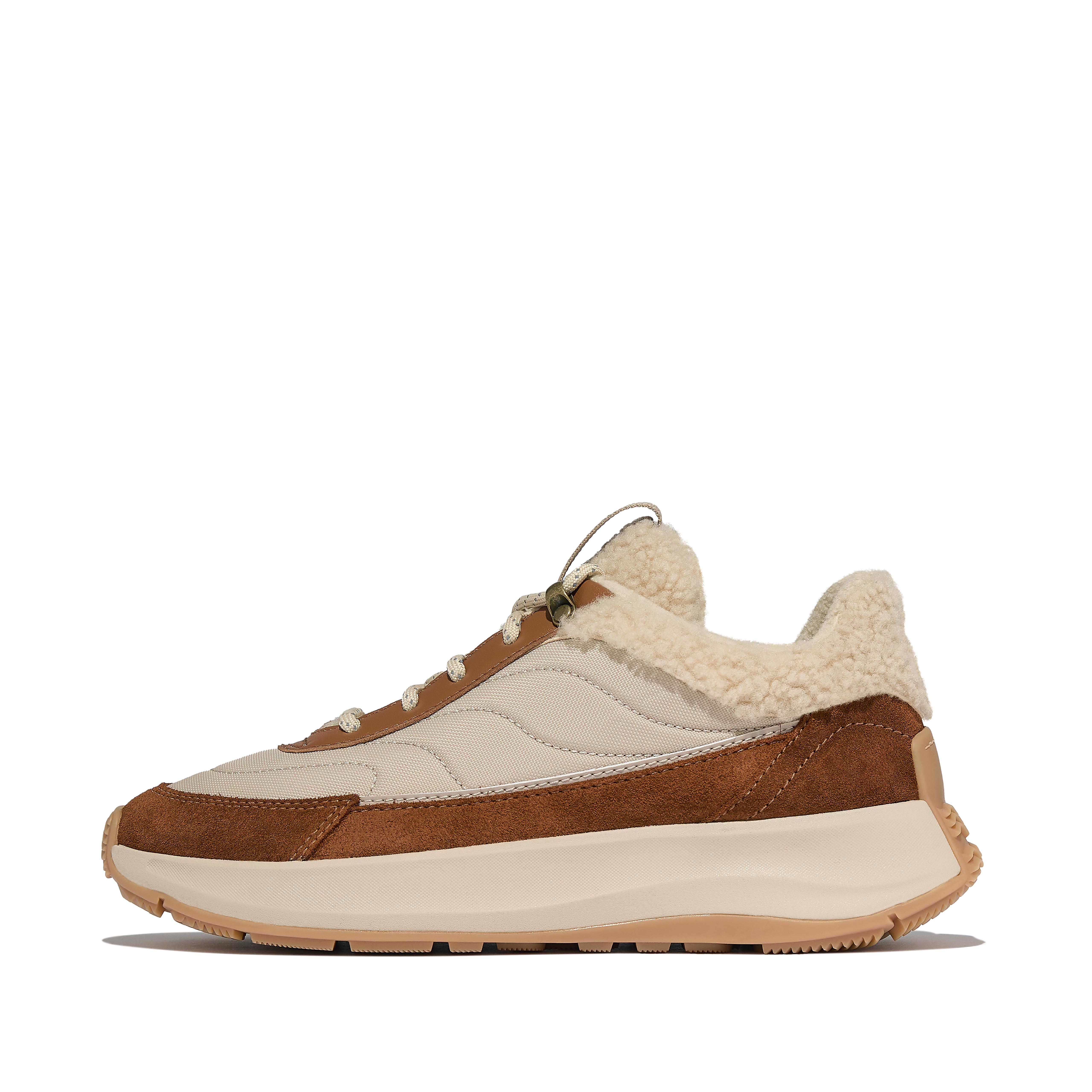 F-MODE Flow Shearling-Mix Sneakers