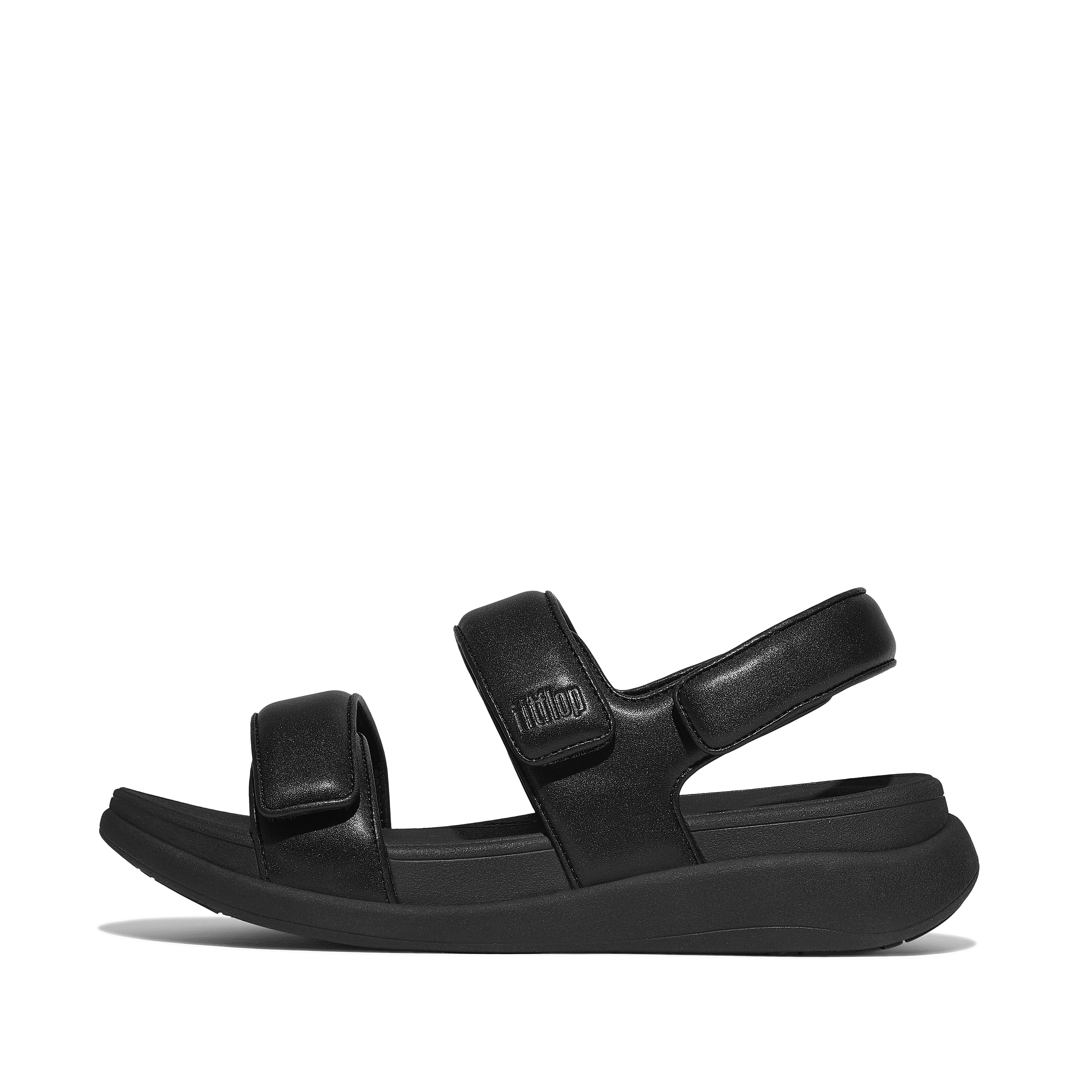 Women F-MODE GO Adjustable Back-Strap Sandals Faux Leather Pu