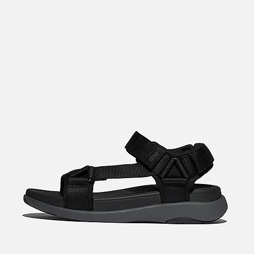 Men\'s Black Adjustable Strap Sandals Amazon.com: Amazon Essentials Men main image 2