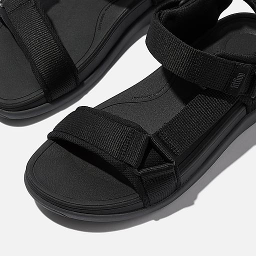 Fitflop Men\'s Black and Gray Flip-Flop Sandals Surfa Women main image 2