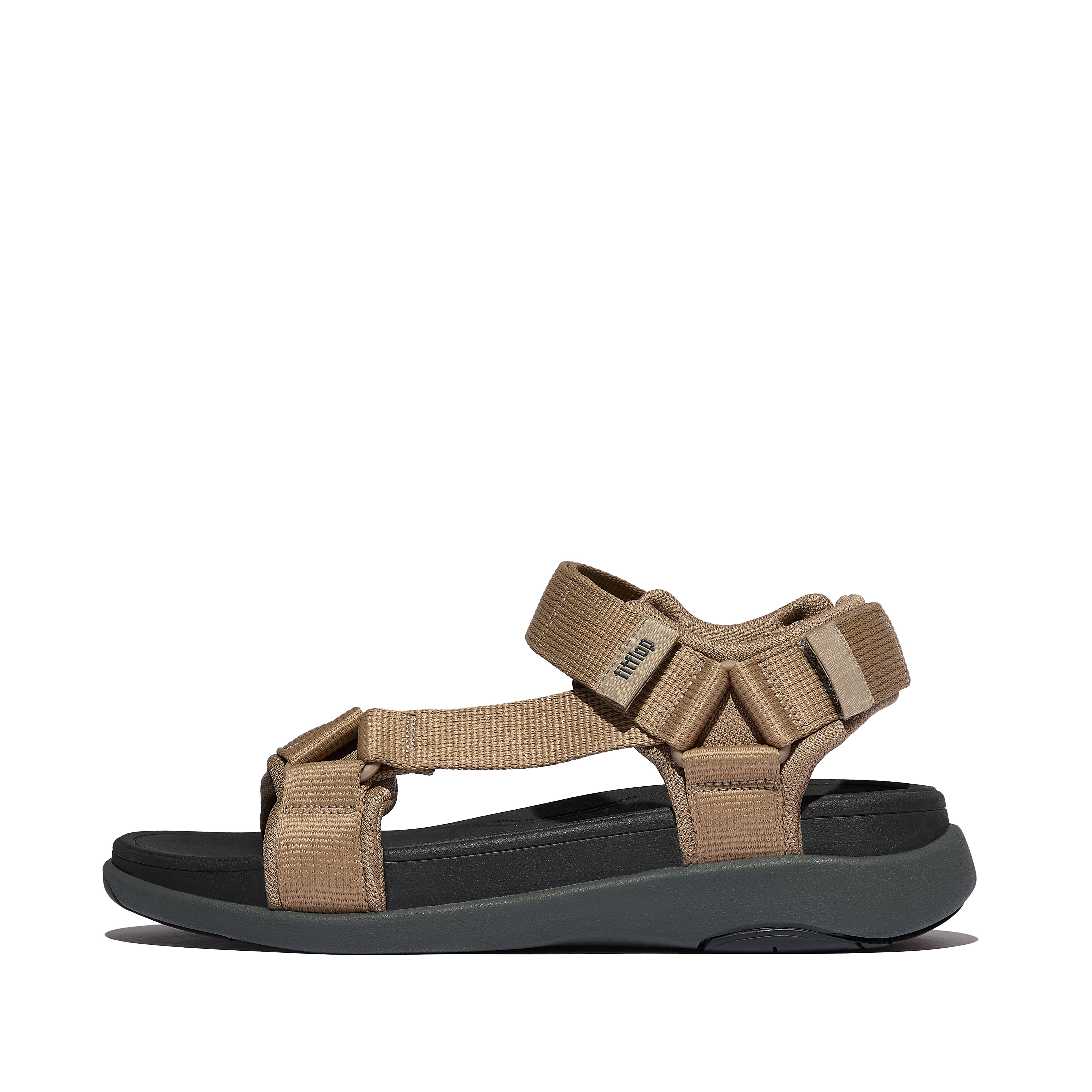 F-MODE GO Mens Adjustable Webbing Back-Strap Sandals Webbing Polyester
