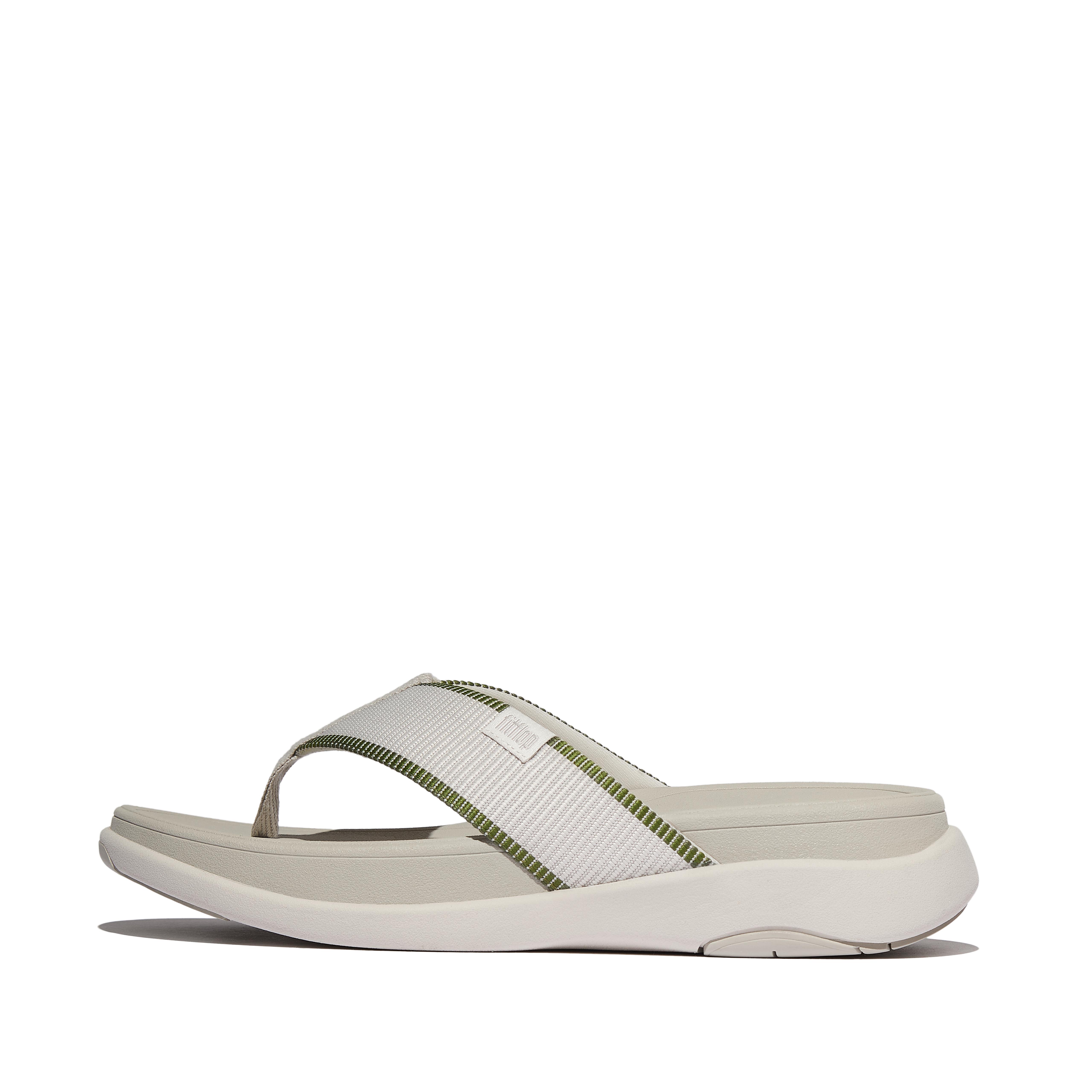 F-MODE Go Mens Water-Resistant Webbing Toe-Post Sandals Webbing Polyester