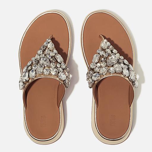 Women's F-Mode Leather Toe-Posts | FitFlop US Women's F-Mode Leather Toe-Posts | FitFlop US