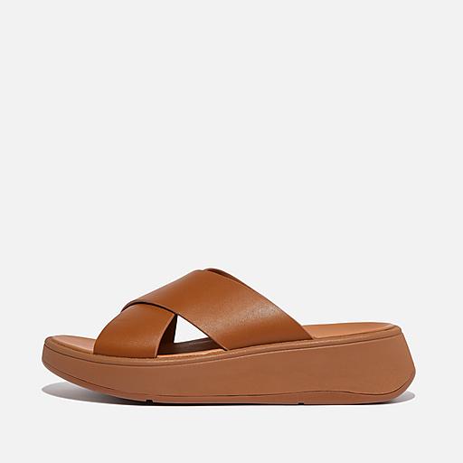F-MODE-LEATHER-FLATFORM-SLIDES