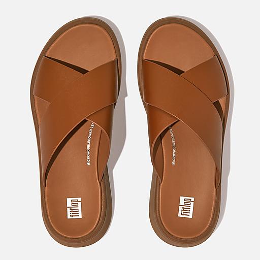 Women's F-Mode Leather Slides | FitFlop US