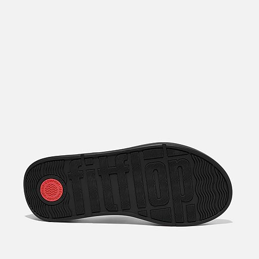 ◆Fitflop◆ [F Mode] Leather H Bar Black Women's Platform Sl Amazon.com | FitFlop Women's F-Mode Raw-Edge Leather