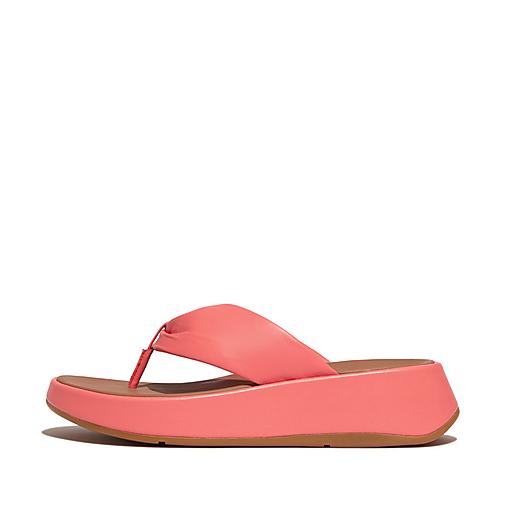 Women's F-Mode Leather Flip-Flops