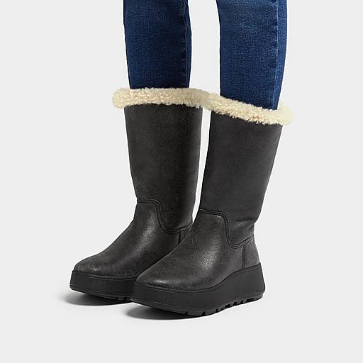 Bottes compensées outlet cuir