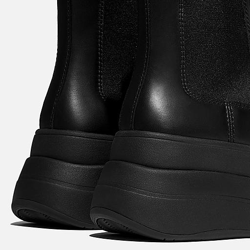 Women's F-Mode Stack Leather Boots | FitFlop US