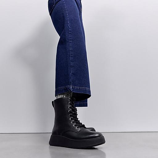 Women's F-mode Stitch Leather Boots | FitFlop US