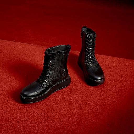 Women's F-mode Stitch Leather Boots | FitFlop US