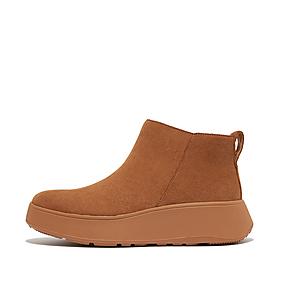 Women's Suede Boots, Tan & Black Suede Boots