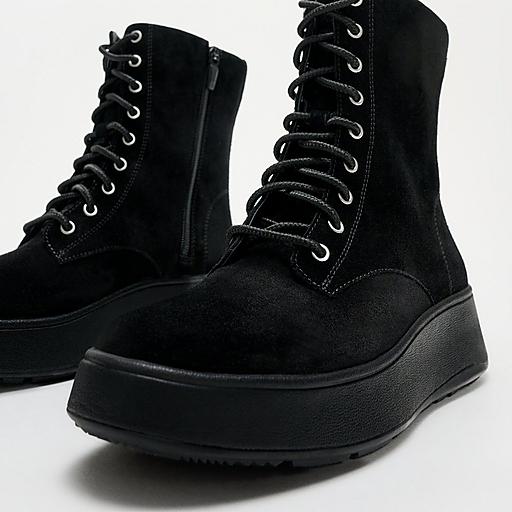 Women's F-Mode Suede Boots Fitflop UK