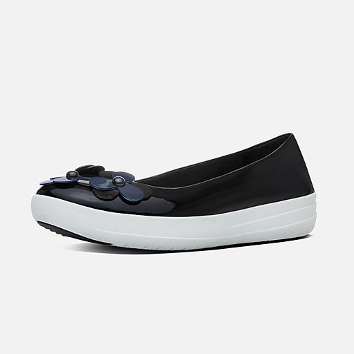 Women s F SPORTY Faux Leather Ballet Flats