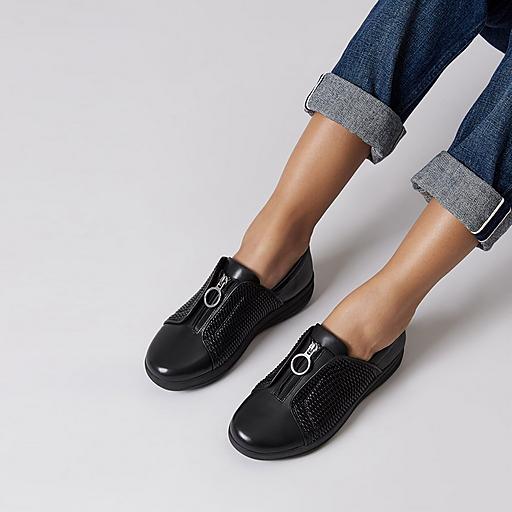 Women s F SPORTY II Leather Sneakers FitFlop EU