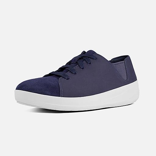 F SPORTY Suede Lace Up Sneakers