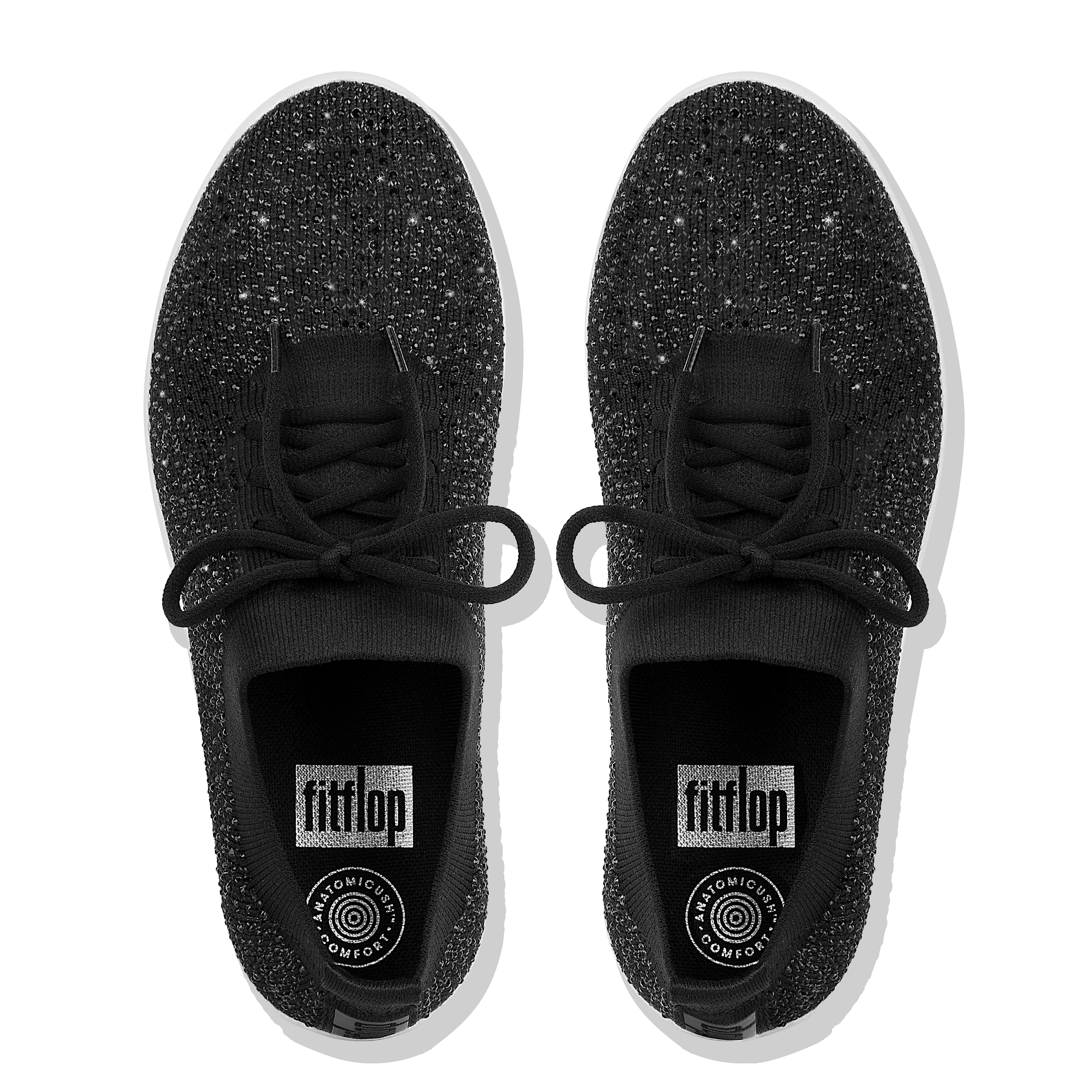 fitflop uberknit crystal sneakers