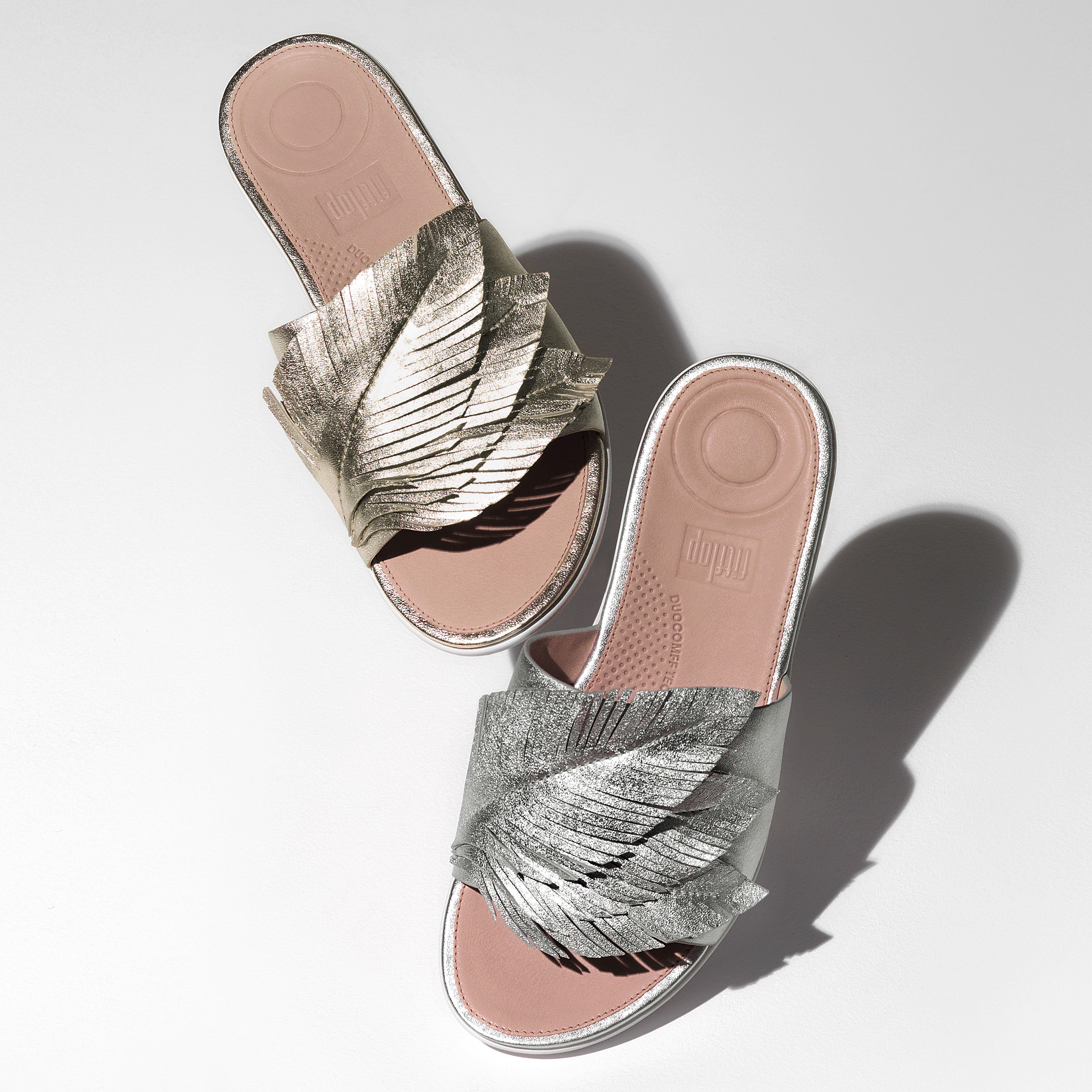 Women's FEATHER-SOLA Leather Slides