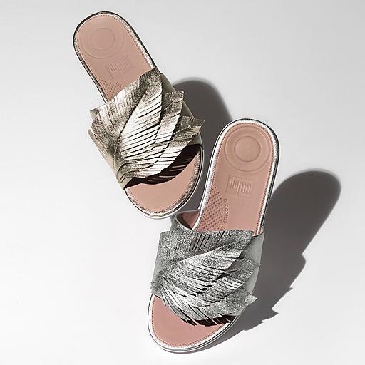 Fitflop sola store leather slide sandal