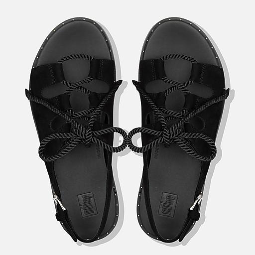 Grey suede back strap sandals shop