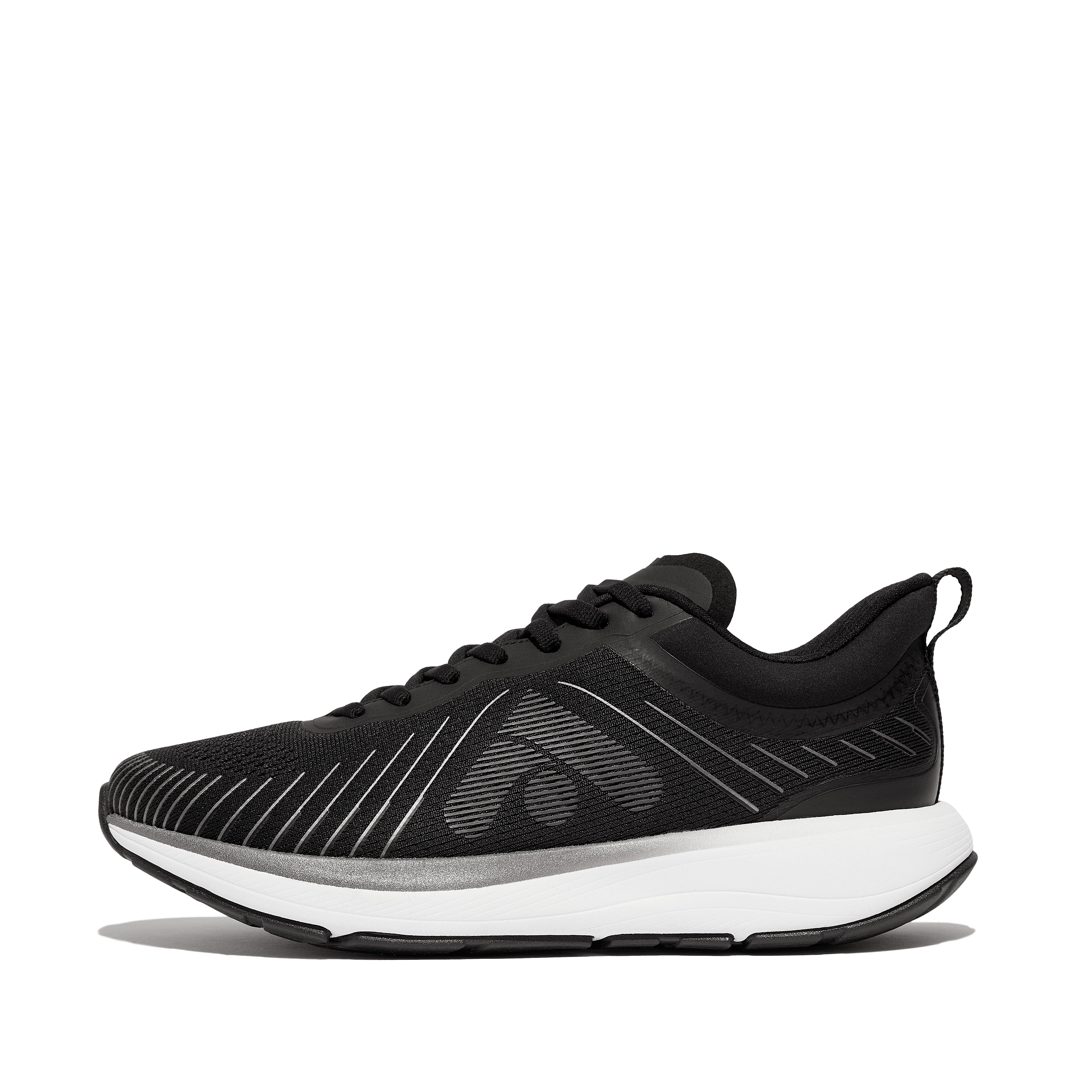 Women FF RUNNER Metallic-Detail Ombré-Sole Mesh Running/Sports Trainers Textile, Full Price