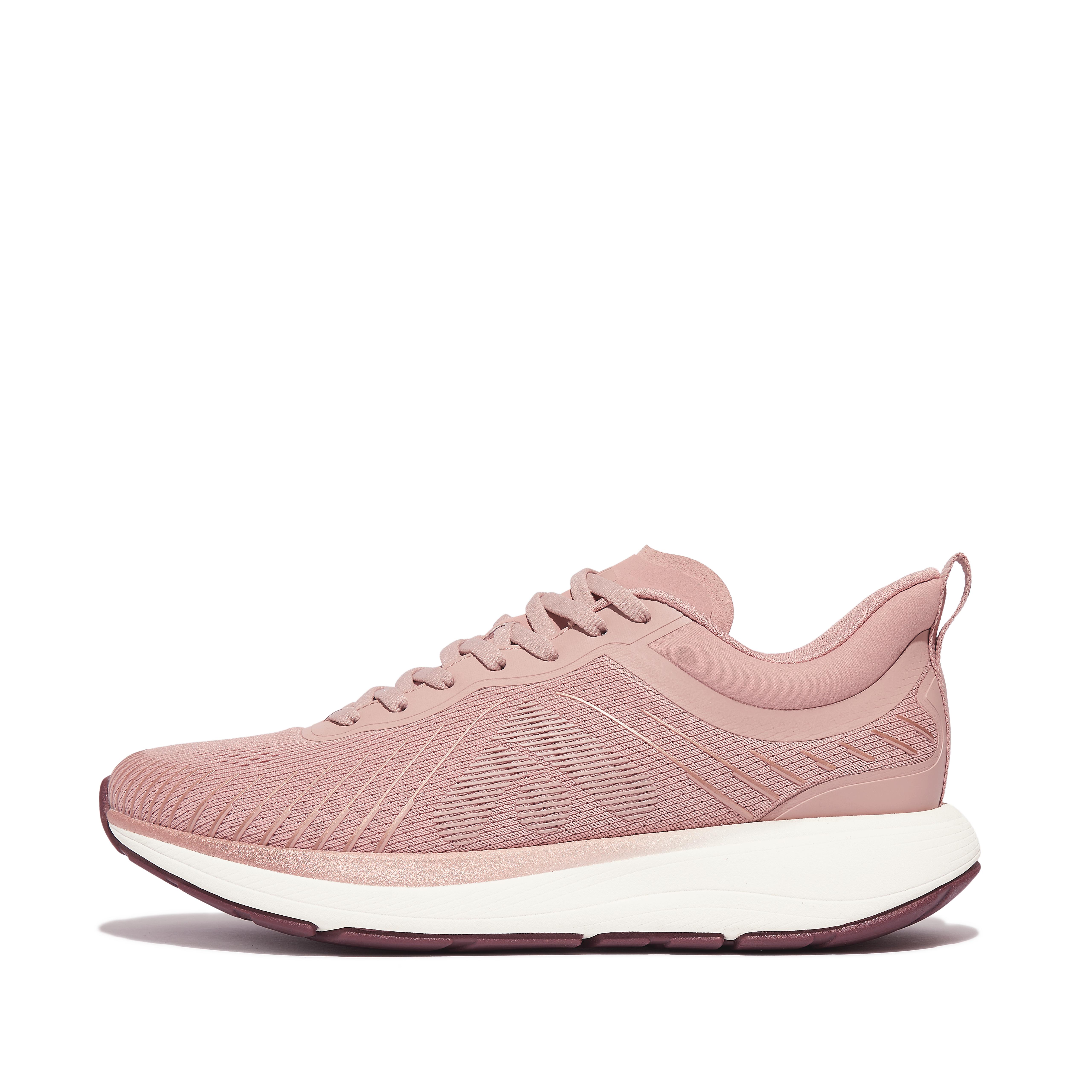 Women FF RUNNER Metallic-Detail Ombré-Sole Mesh Running/Sports Trainers Textile, Full Price