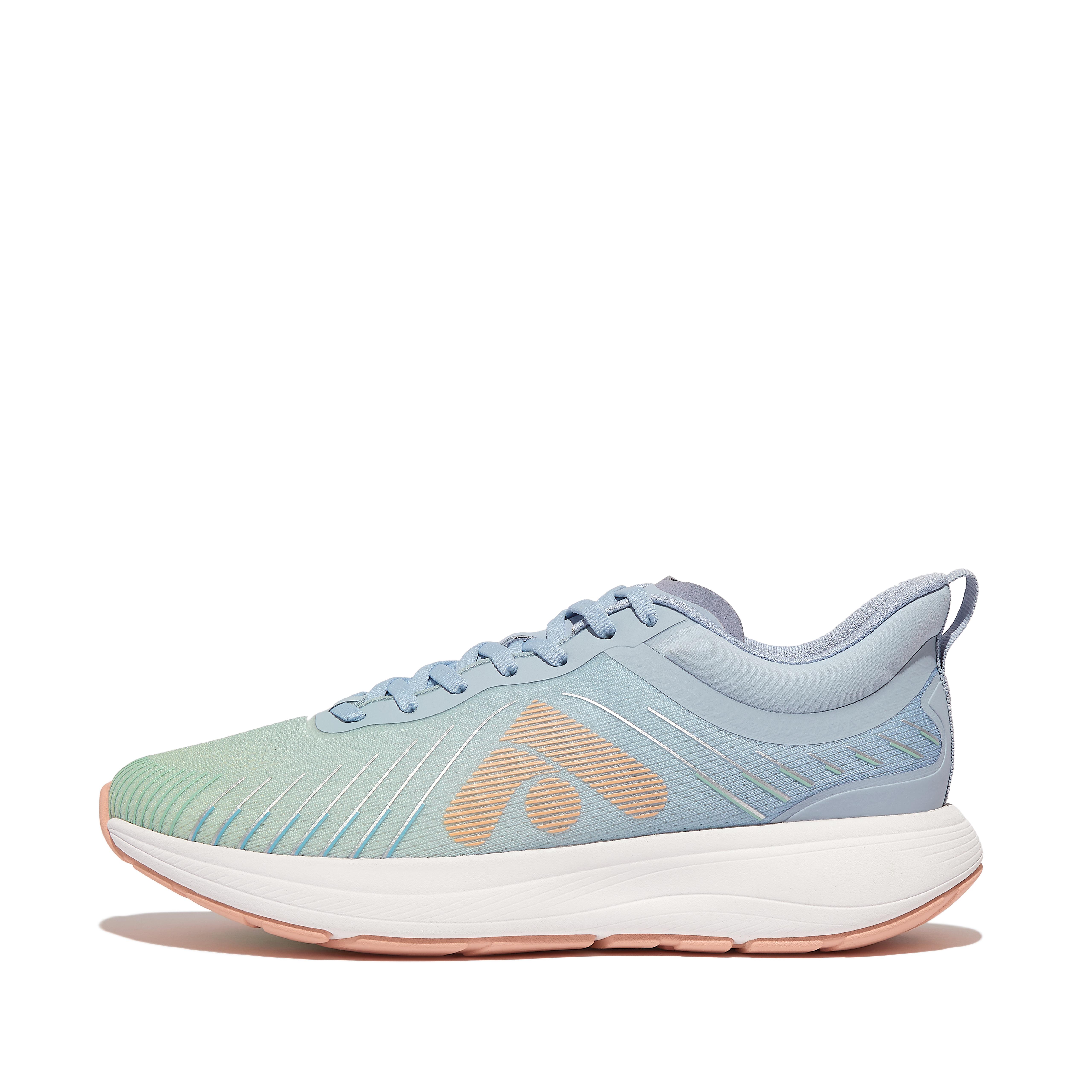 Fitflop Ombre-Edition Mesh Running/Sports Sneakers,skywash-blue/sagebrush-blushy