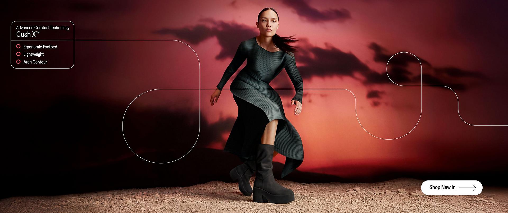 Woman Wearing Slouch Boots From FitFlop UK