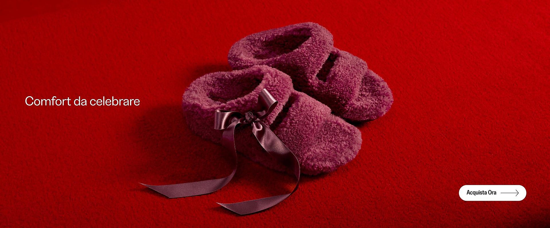 Gifting Content featuring the pink two bar shuv shearling slipper slide.