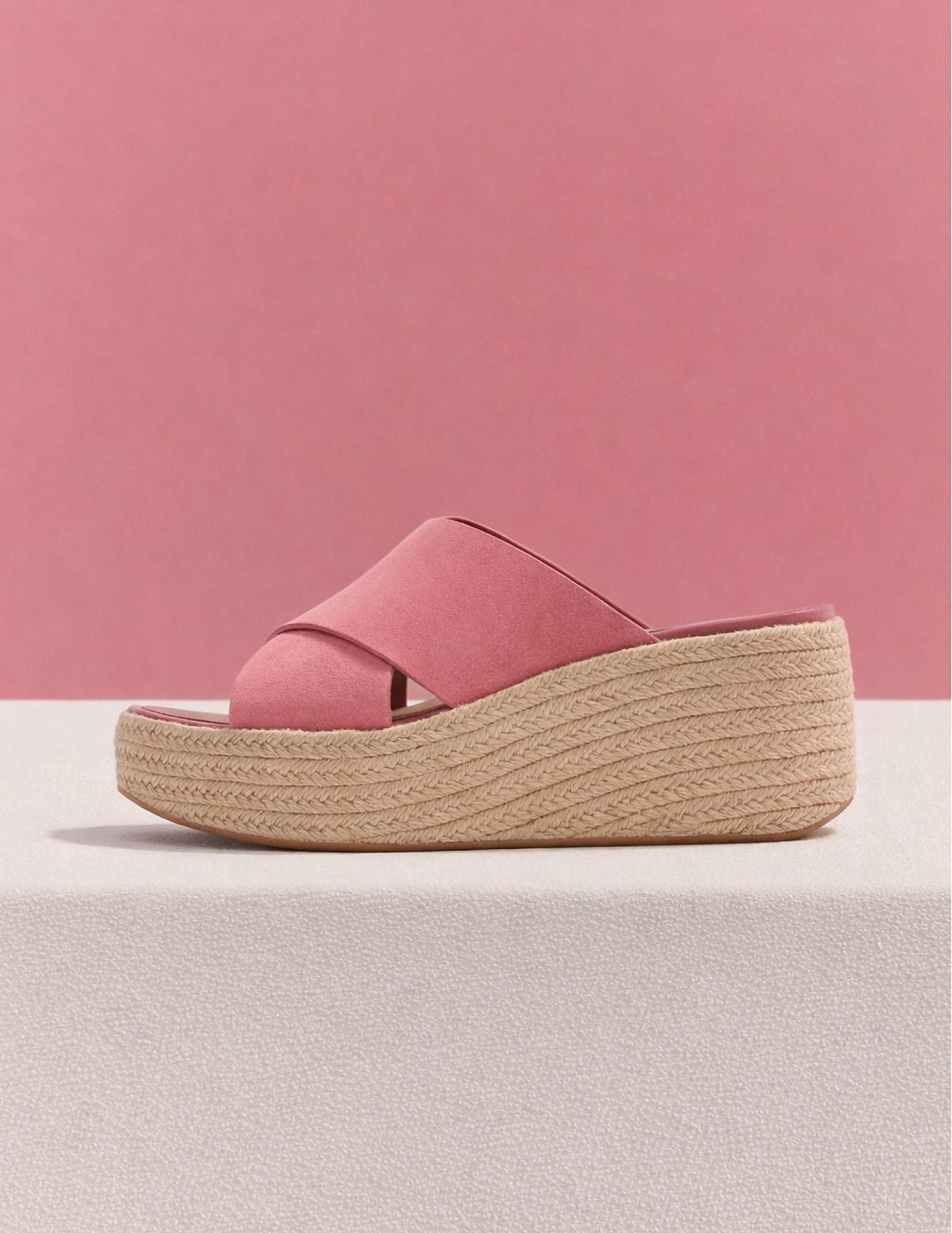 Platfforms tile featuring espadrille wedge in suede from fitflop