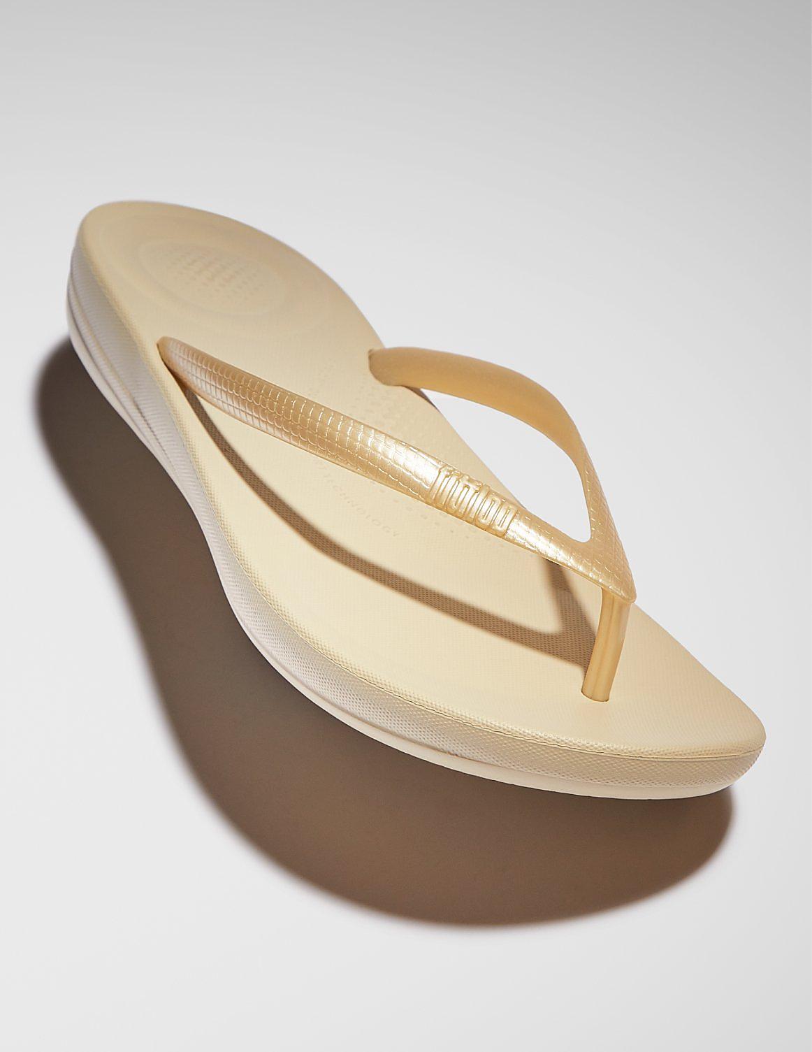 gold flip-flops from fitflop UK