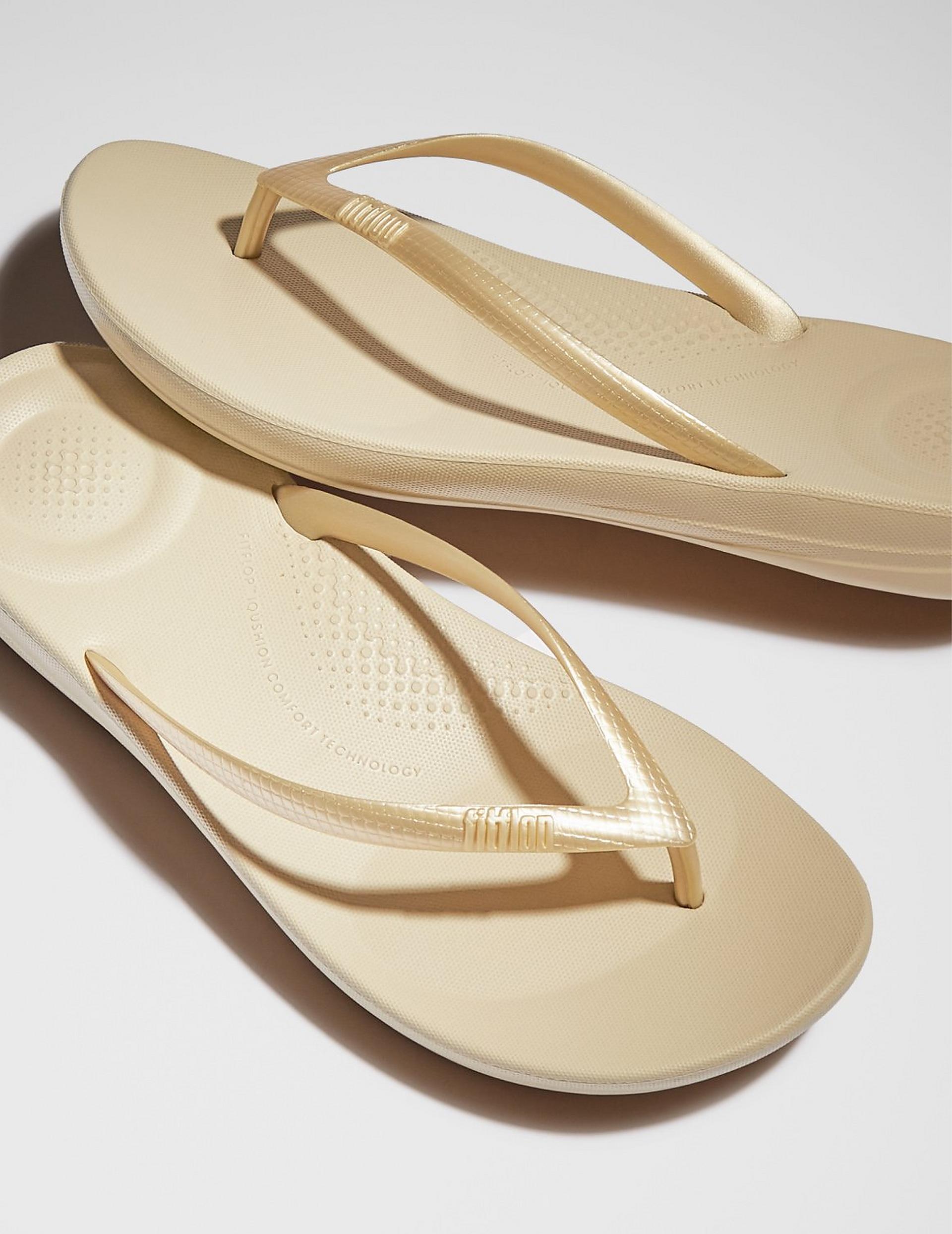 Yellow Iqushion Flip Flops - From FitFlop UK