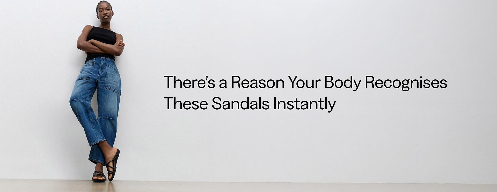 Women standing in Fitflop Gracie Strappy sandals