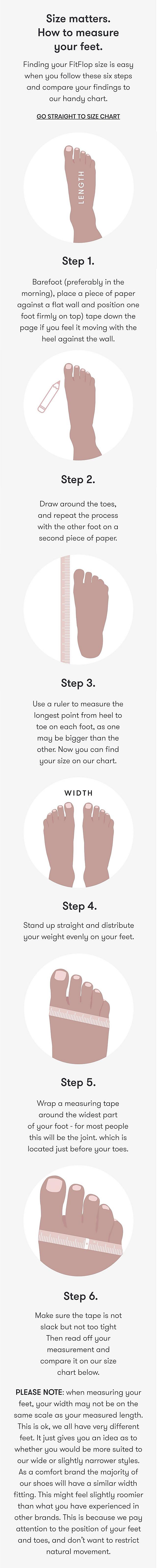 Measure your foot with our simple 4 step process