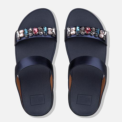 Fitflop fino bejewelled slide sandals hot sale