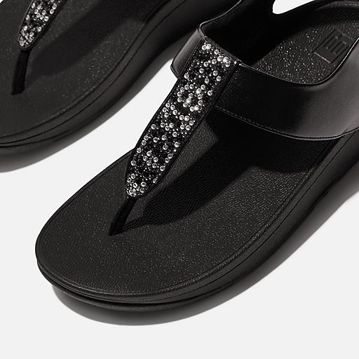 新品未使用　Fitflop fino floral clust サイズUS7 Women's Fino Crystal-Mix Other Back-Strap-Sandals | FitFlop CA