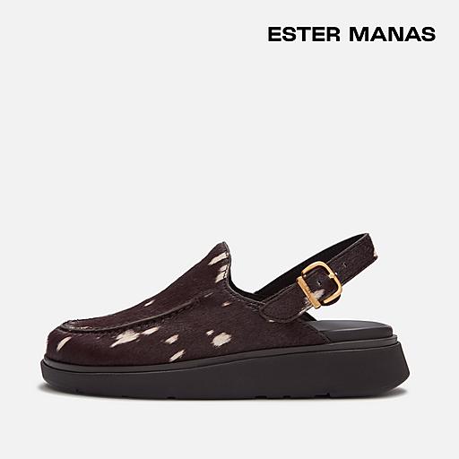 GEN-FF | Ester Manas Back-Strap Mules - Olive