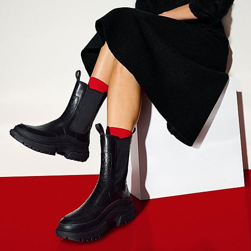 Women's Wylder Chelsea Leather Boots | FitFlop US