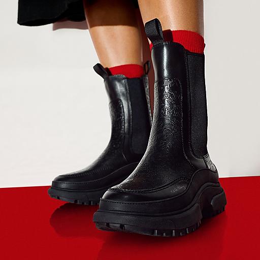 Women's Wylder Chelsea Leather Boots | FitFlop US