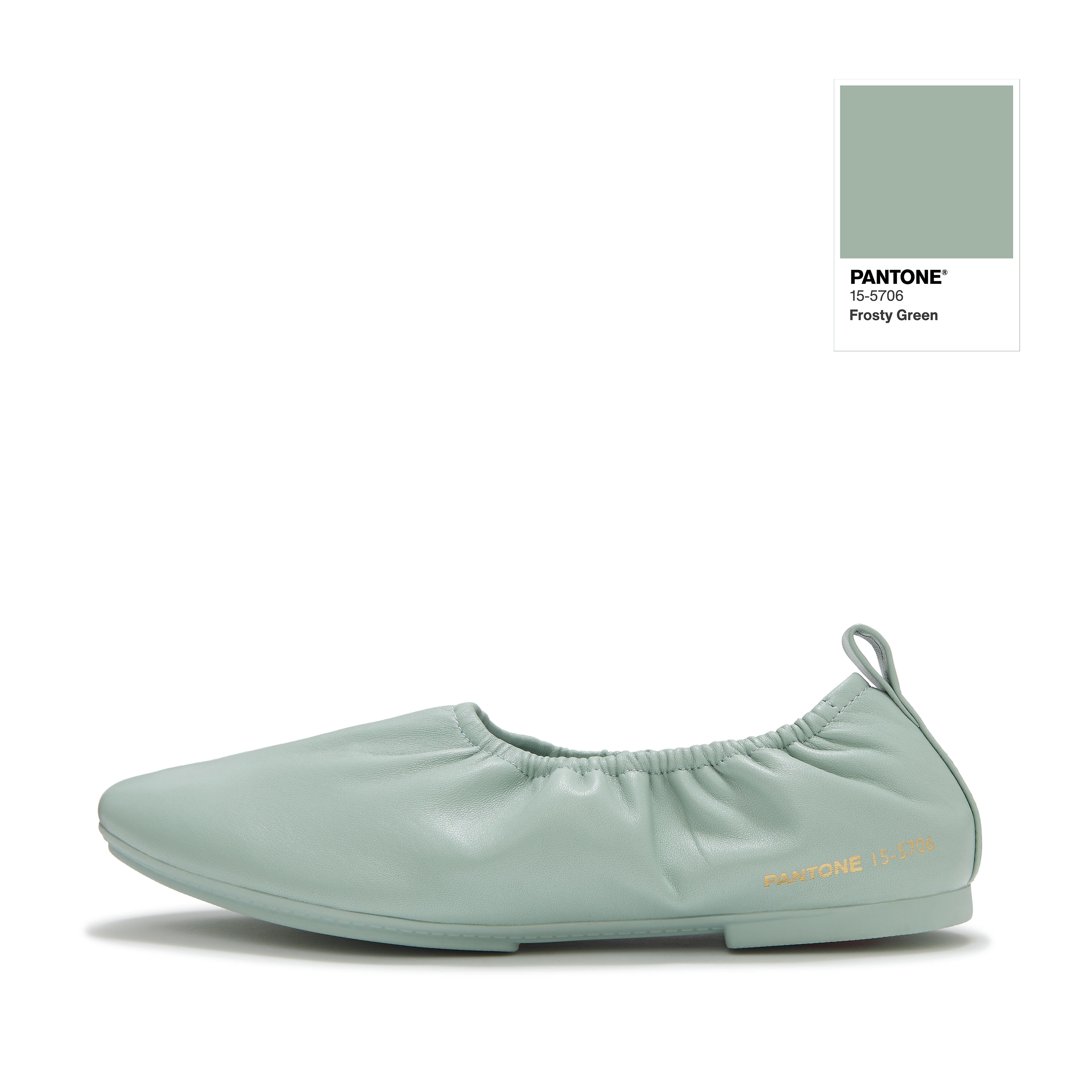DELICATO PANTONE Poise Leather Ballerinas