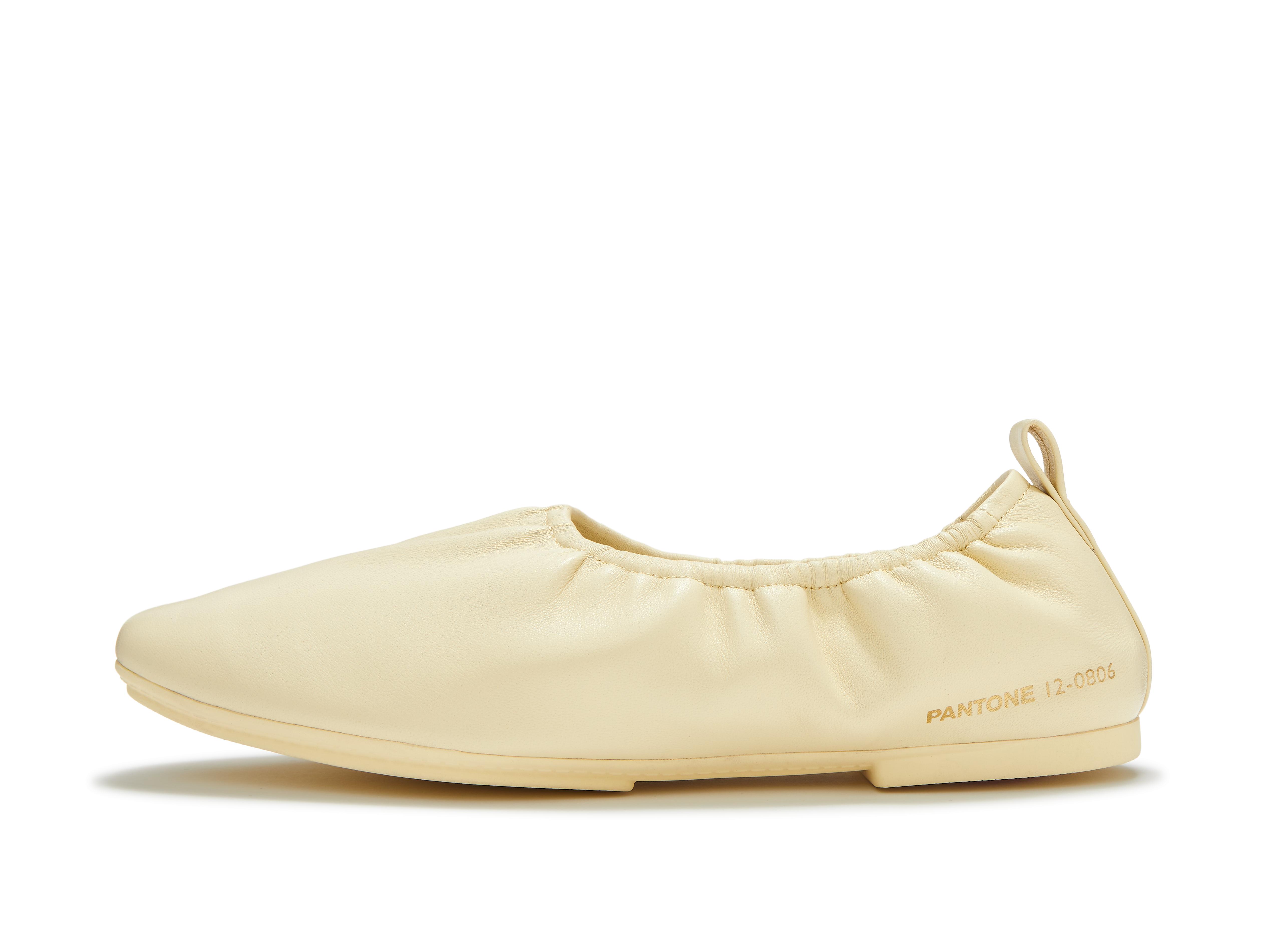 DELICATO X PANTONE Poise Leather Ballerinas