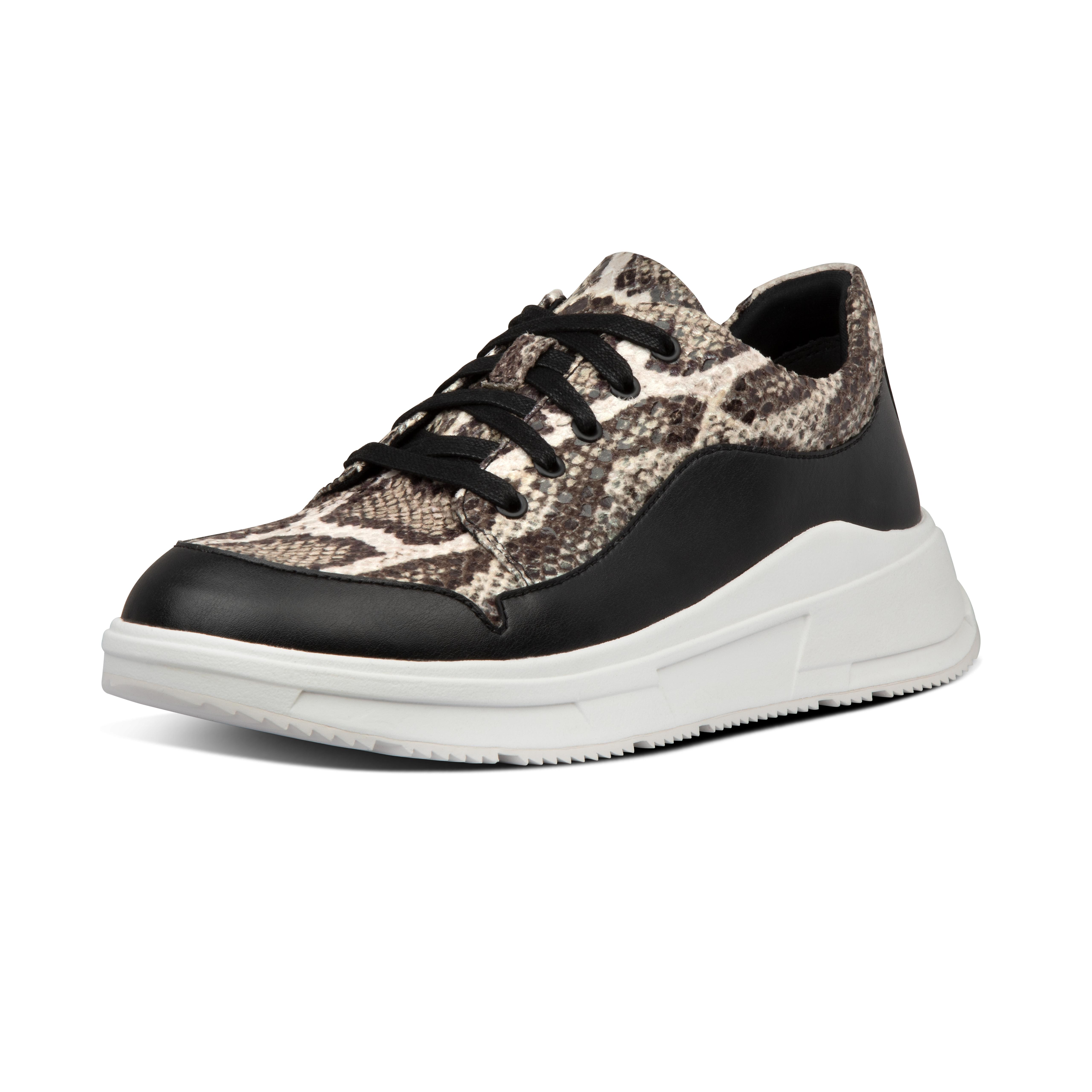 black snake print trainers