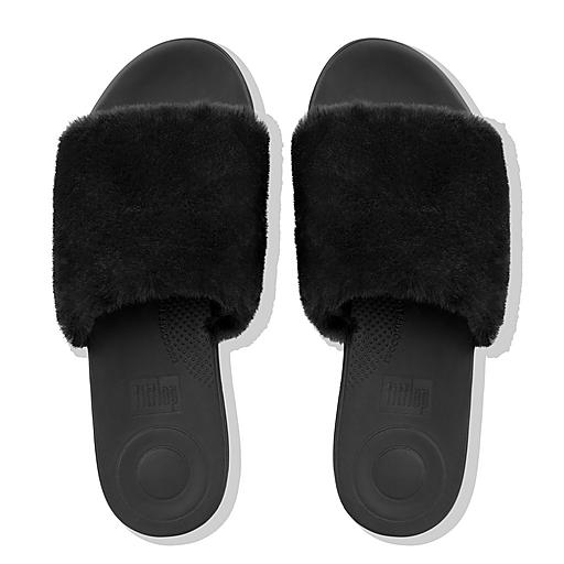 Fitflop furry online slippers