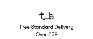 Free standard delivery over £59
