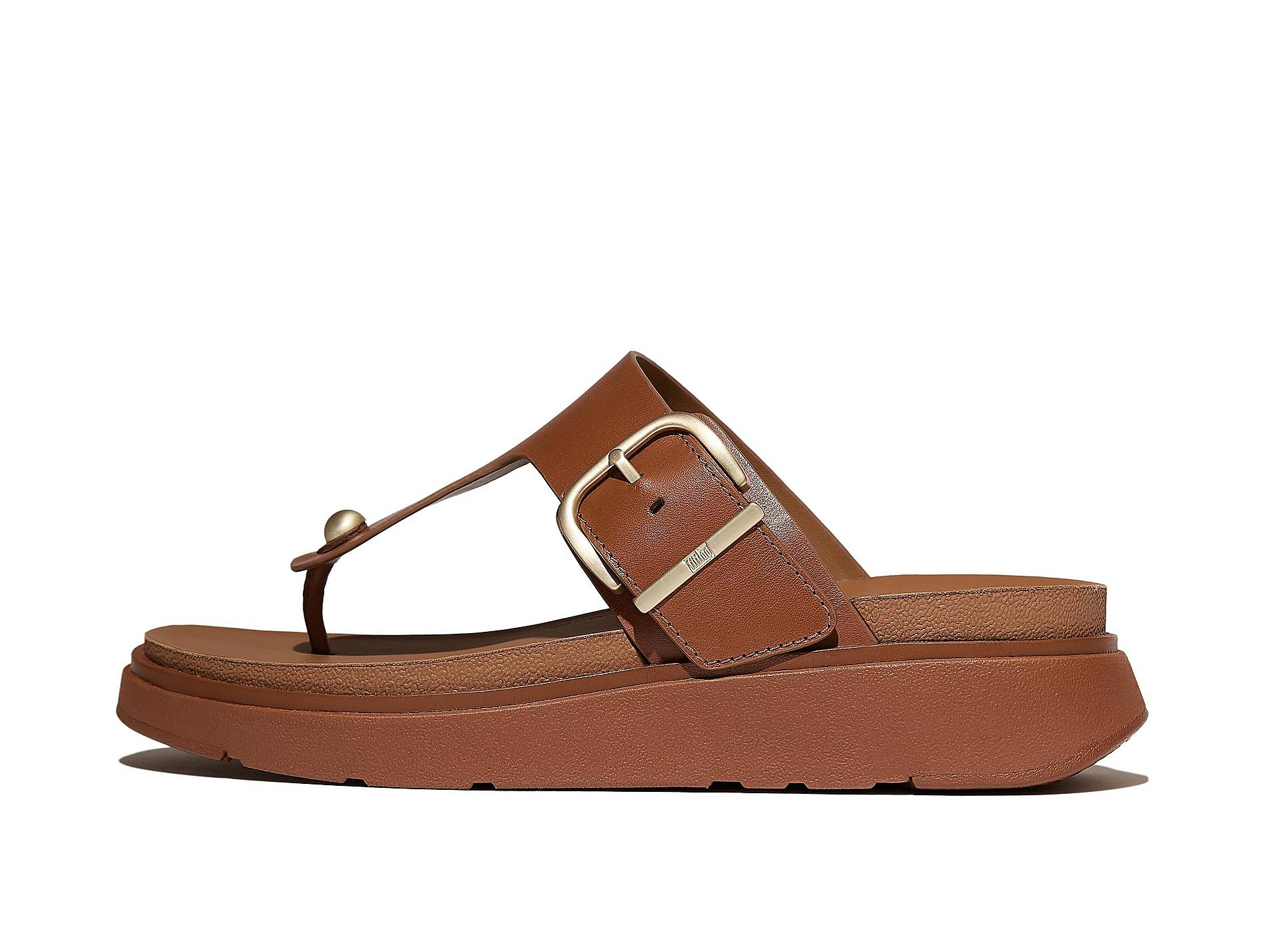 GEN-FF Buckle Leather Toe-Post Sandals
