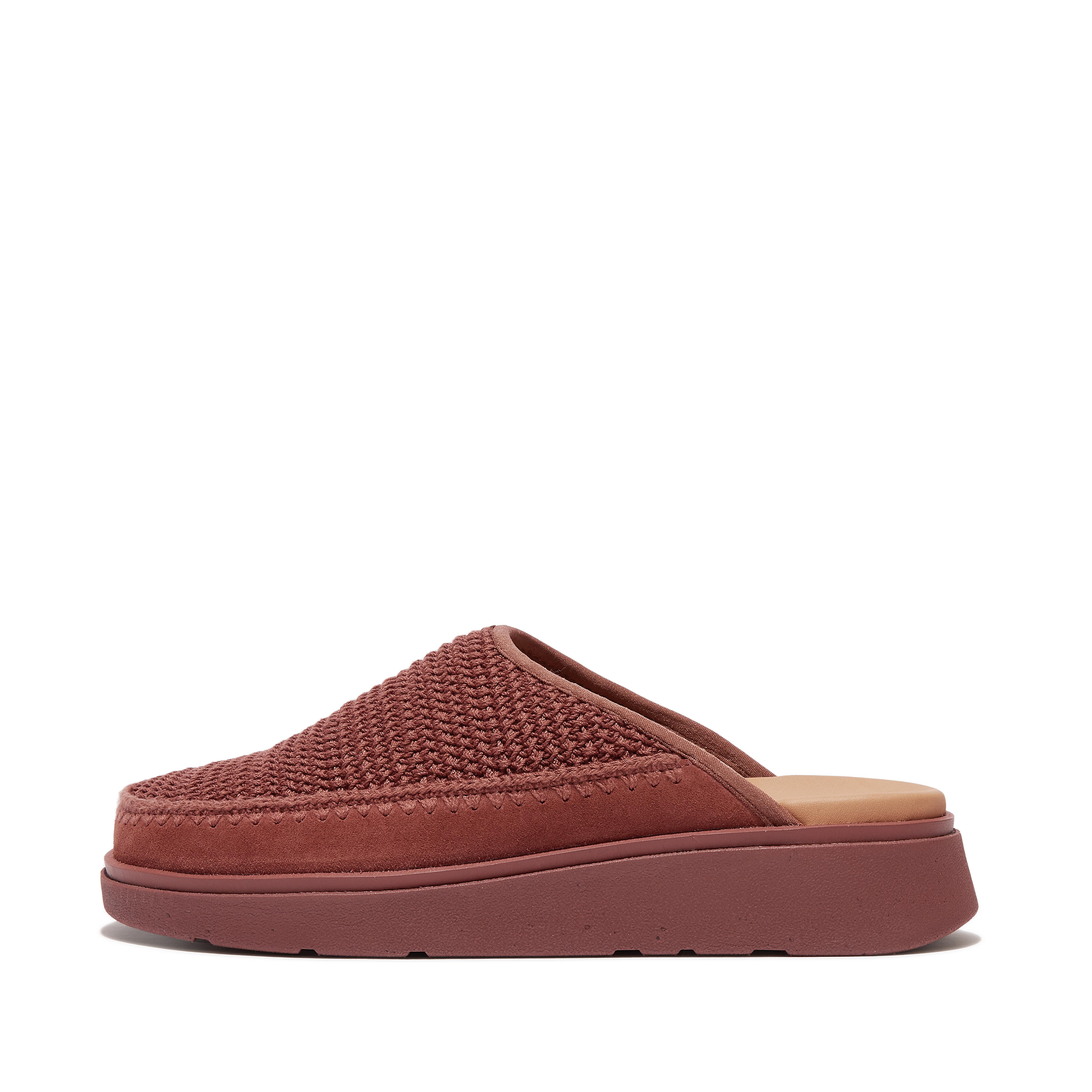 Fitflop Crochet Mules,Clay Brown
